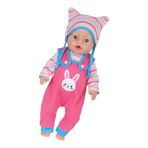 Beliebte Puppen Overalls Hosehosen Und Hemdhut Set Easy Dressing Clothing Für 43 cm Babypuppen Dekoration Overalls Jumpsuit Beliebte Puppen Overalls Hosehosen Und Hemdhut Set Easy Dressing Clothing Für 43 cm Babypuppen Dekoration Overalls Jumpsuit von Watreketal
