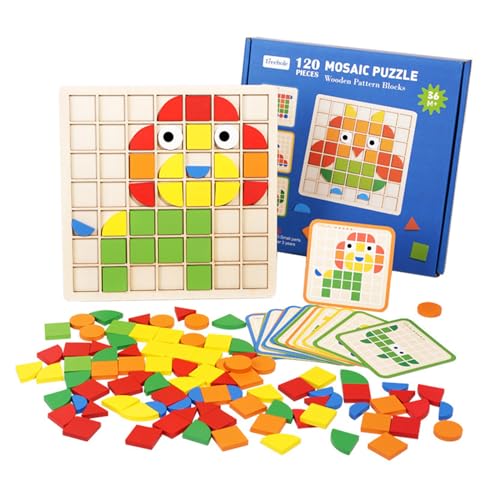 Holz Buntes Puzzle Spielzeugspielzeug Mosaik Stil Puzzle Block Bildung Für Kinder Hand Auge Koordination Logische Argumentation Training Spielzeug Holz Buntes Puzzle Spielzeugspielzeug Mosaik Stil Puzzle Block Bildung Für Kinder Hand Auge Koordination Logische Argumentation Training Spielzeug von Watreketal