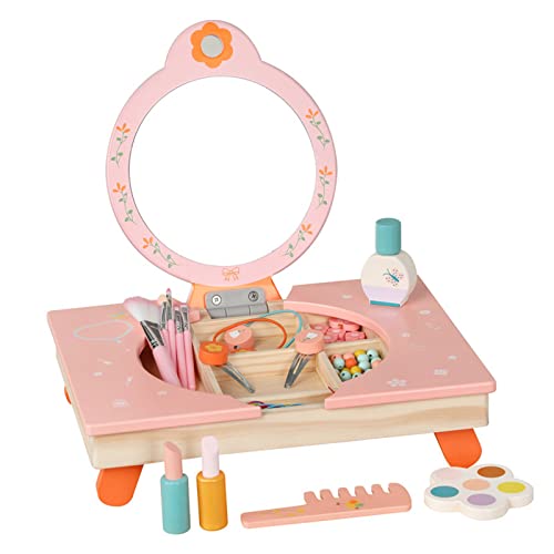 Mädchen Holzsimulation Make Up Spielzeug Set Play House Kosmetikspiel Schönheit Make Up Tasche Für Geschenkspielzeug Für Kinder Tun Kinder Kosmetik Set Vor Play House Pädagogische Fun Spiele Gift Zu von Watreketal