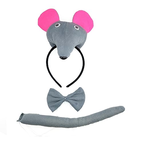 Mauskostüm Stirnband Schwanz Bowtie Set Für StagePerformance Cartoon Kinder Tun Spiel Accessoires Maus Stirnband Halloween Themen Mauskostüm Stirnband Schwanz Bowtie Set Für StagePerformance Cartoon Kinder Tun Spiel Accessoires Maus Stirnband Halloween Themen von Watreketal