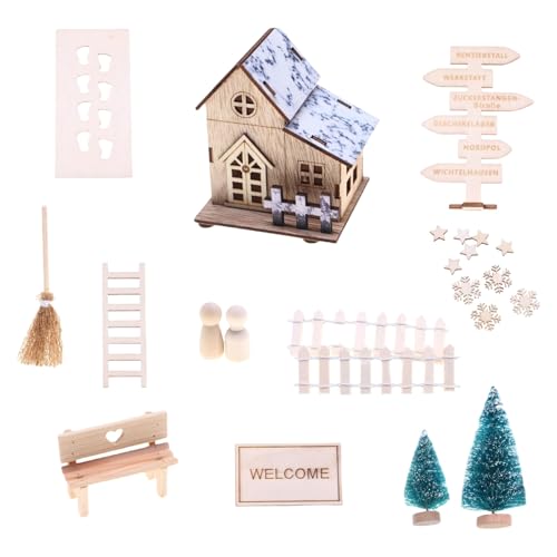 Moderne LED Doll House Assembly Kits Holz Weihnachtsspielzeug Für Kinderzimmer Holiday Festival Dekoration Miniatur LED Weihnachtsset Moderne LED Doll House Assembly Kits Holz Weihnachtsspielzeug Für Kinderzimmer Holiday Festival Dekoration Miniatur LED Weihnachtsset von Watreketal