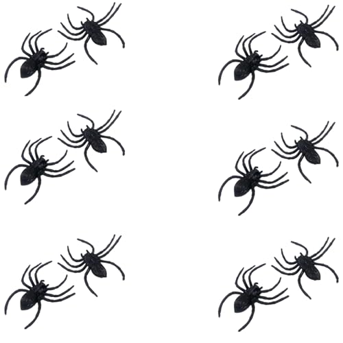 Watreketal 12x Übergroße Halloween Spiders Requisiten PVC Figur Spukzubehör Für Erschreckende Praktische Witzprops Halloween Spiders Dekoration Watreketal 12x Übergroße Halloween Spiders Requisiten PVC Figur Spukzubehör Für Erschreckende Praktische Witzprops Halloween Spiders Dekoration von Watreketal