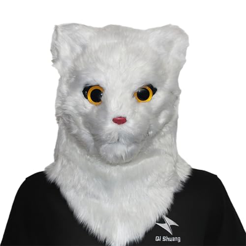 Watreketal Bewegbare Mund Katzenmaske Kostüm Cosplay Mover Plüsch Fauxpelzen Katze Für Halloween Party Bewegung Halloween Cosplay Watreketal Bewegbare Mund Katzenmaske Kostüm Cosplay Mover Plüsch Fauxpelzen Katze Für Halloween Party Bewegung Halloween Cosplay von Watreketal