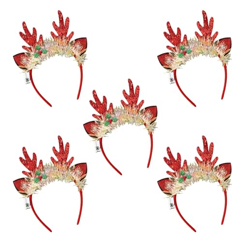 Watreketal Blitzes Weihnachtsstirnband Mit Eingebauten LED LEGE LEGE NEUE Kopfbedeckung Festliche Haarzubehör Für Feiertagsfeiern Kopfbedeckung Für Weihnachtsferien von Watreketal