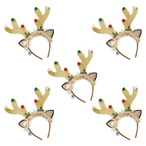 Watreketal Blitzes Weihnachtsstirnband Mit Eingebauten LED LEGE LEGE NEUE Kopfbedeckung Festliche Haarzubehör Für Feiertagsfeiern Kopfbedeckung Für Weihnachtsferien von Watreketal