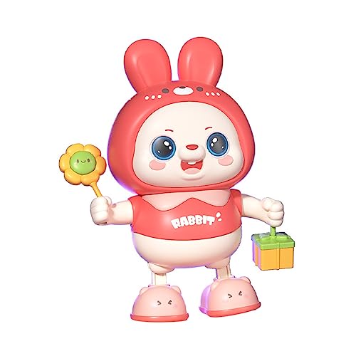 Watreketal Cartoon Electronic Walking Dancing Kaninchenspielzeug Kinder Interaktive Bildungskind Lernen Lernhöhle Krabbeln Musik Licht Säuglingsmusik Licht Für Babys von Watreketal