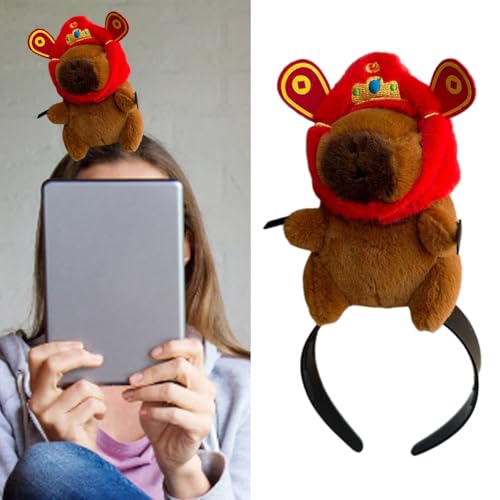 Watreketal Cooler Clip Lustige Capybaras Stirnband Cartoon Haar Kopfbedeckung Für Kinderbühnenschule Und Theatershows Lustige Stirnbänder Für Mädchen Watreketal Cooler Clip Lustige Capybaras Stirnband Cartoon Haar Kopfbedeckung Für Kinderbühnenschule Und Theatershows Lustige Stirnbänder Für Mädchen von Watreketal