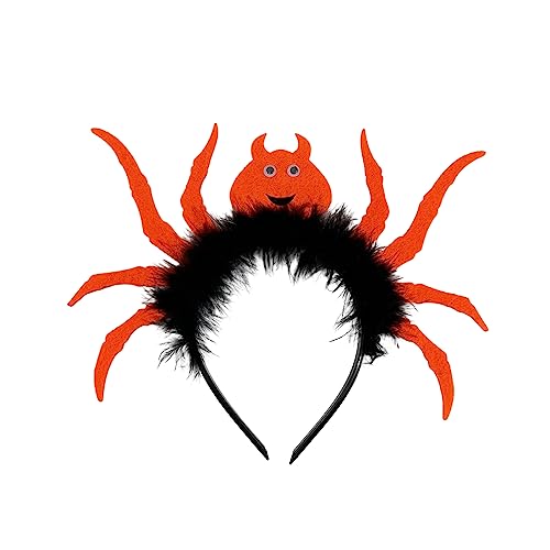 Watreketal Erwachsene Kinder Cartoon Spiders Form Stirnband Frau Spa Hair Hoop Make Up Halloween Machen Fotos Weihnachtsfeier Kopfstück Cosplay Haarband von Watreketal