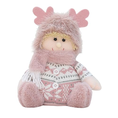 Watreketal Festliche Plushie Stoffspielzeug Figur Desktop Dekoration Weihnachtsgesprächs Schreibtischverzierung Für Home Desktop Santa Dekoration von Watreketal