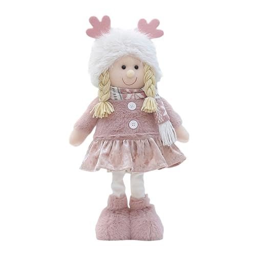 Watreketal Festliche Plushie Stoffspielzeug Figur Desktop Dekoration Weihnachtsgesprächs Schreibtischverzierung Für Home Desktop Santa Dekoration von Watreketal