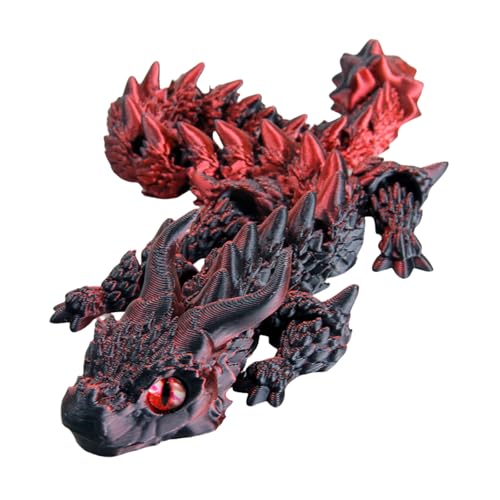 Watreketal Flexibler Metallic Dragon Zappeln Spielzeugstress Entlastung Begleiter Für Alle Altersgruppen Kompakte Geräte Neuheit Requisiten Office Desk Dragon Ornament von Watreketal