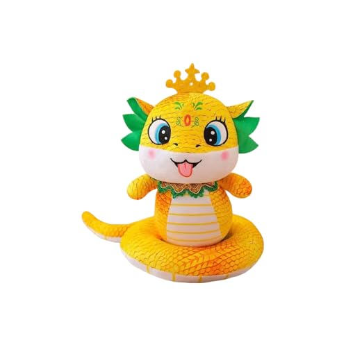 Watreketal Gefüllte Schlangenspielzeug Plüsch Green Cartoon Figur Anime Für Chinesische Neujahr 2025 Frühlingsfest Wurfkissen Weiches Stofftier Für Babys Mädchen von Watreketal