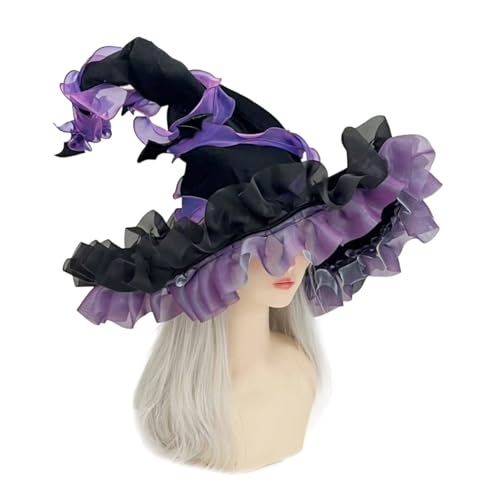 Watreketal Hexenhut Für Halloween Kostüm Einstellbares Elastisches Stirnbänder Atmungsaktive Polyesterkappen Tragbares Faltungsdesign Für Erwachsene Und Kinder Nachhaltige Halloween Accessoire Watreketal Hexenhut Für Halloween Kostüm Einstellbares Elastisches Stirnbänder Atmungsaktive Polyesterkappen Tragbares Faltungsdesign Für Erwachsene Und Kinder Nachhaltige Halloween Accessoire von Watreketal