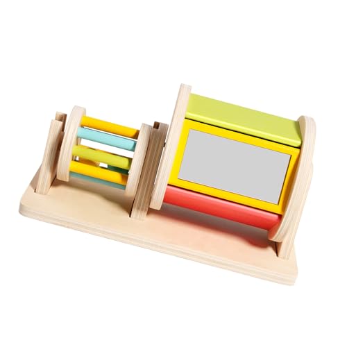 Watreketal Hölzernes Sensorisches Drum Spielzeug Für Babys: Farblernen Auditorisch Und Sicheres Motorische Fähigkeitsentwicklung Aktivität Hand Auge Koordination Spielzeug von Watreketal