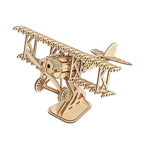 Watreketal Holz Bastelflugzeug Flugzeuge Modell Spielzeug Holzrätsel BAU Für Kinderschule Handwerk Decors Projekte Flugzeug Puzzle Wright Flyer Für Kinder Erwachsene Woodcraft Zum Aufbau Von von Watreketal