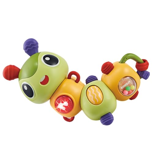 Watreketal Manuelle Rotierende Raupen Mit Schall Und Leichter Sensorischer Spielzeug Für Die Frühkindliche Entwicklung Baby Sensorisches Spielzeug Handbuch Rotation Musik Watreketal Manuelle Rotierende Raupen Mit Schall Und Leichter Sensorischer Spielzeug Für Die Frühkindliche Entwicklung Baby Sensorisches Spielzeug Handbuch Rotation Musik von Watreketal
