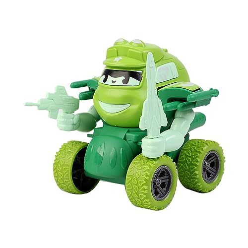 Watreketal Neuheit Reibungsspielzeug Für Autos Allradfahrzeuge Transformation Plastik Auto Inertial Für Kinder G Deformation Car von Watreketal