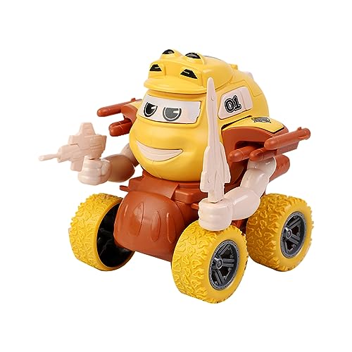 Watreketal Neuheit Reibungsspielzeug Für Autos Allradfahrzeuge Transformation Plastik Auto Inertial Für Kinder G Deformation Car von Watreketal