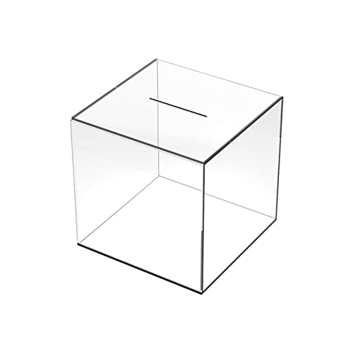 Watreketal Piggy Bank Für Erwachsene Klare Acrylgeld Spar Bank Jar Bargeld Und Münzen Geschenk Jungen Mädchen Kid 5 "/6"/7 "Würfel von Watreketal