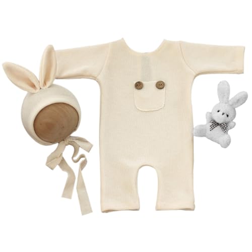 Watreketal Schönes Design Neugeborene Baby Fotografie Requisite Outfit Faser Strampler Mit Puppen Set Fotoshooting Kostüm Für 0-1 Monate Neugeborene Kleidung Foto Requisiten Fotografie Outfit Watreketal Schönes Design Neugeborene Baby Fotografie Requisite Outfit Faser Strampler Mit Puppen Set Fotoshooting Kostüm Für 0-1 Monate Neugeborene Kleidung Foto Requisiten Fotografie Outfit von Watreketal