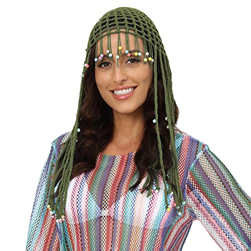 Watreketal Stirnbandkette Perlen Quaste Hollow Cap For Women Girls For Party Prom Music Festival Kopfbedeckung Häkelnde Kappe Watreketal Stirnbandkette Perlen Quaste Hollow Cap For Women Girls For Party Prom Music Festival Kopfbedeckung Häkelnde Kappe von Watreketal