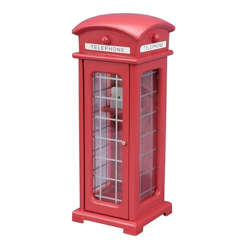 Watreketal Telefonkabine Garden Statuen Miniatur Ornament Für 1:12 Puppenhaus Rot Watreketal Telefonkabine Garden Statuen Miniatur Ornament Für 1:12 Puppenhaus Rot von Watreketal