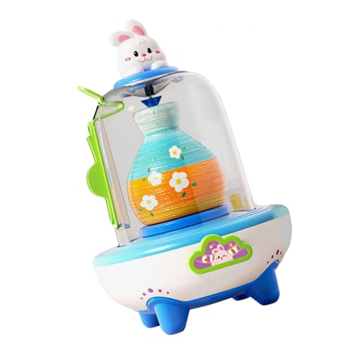 Watreketal USB Chargeable Miniature Pottery Wheel Toy Für Kinder Reisefreundliches Design Kreativer Lehmhandwerk Für Party Kinder Handwerksspielzeug Spielzeug von Watreketal
