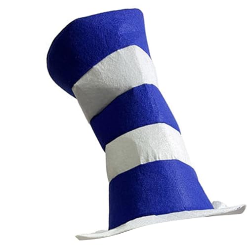 Watreketal Unisex Stripe High Hat Adult Halloween Party Handgefertigtes Hexenkostüm Accessoire Party Kopfbedeckung Watreketal Unisex Stripe High Hat Adult Halloween Party Handgefertigtes Hexenkostüm Accessoire Party Kopfbedeckung von Watreketal