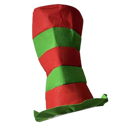 Watreketal Unisex Stripe High Hat Adult Halloween Party Handgefertigtes Hexenkostüm Accessoire Party Kopfbedeckung Watreketal Unisex Stripe High Hat Adult Halloween Party Handgefertigtes Hexenkostüm Accessoire Party Kopfbedeckung von Watreketal