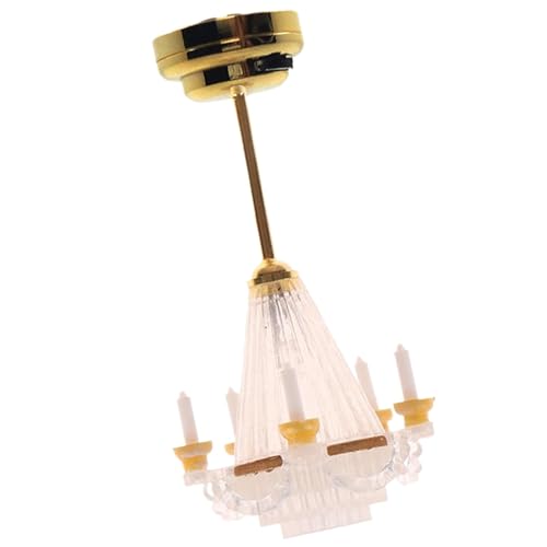 Watreketal Wohnzimmer Deckenlampe Figur Modell Realistischer Kronleuchter Vintage Life Szene Puppen Haus Tun Spiel Watreketal Wohnzimmer Deckenlampe Figur Modell Realistischer Kronleuchter Vintage Life Szene Puppen Haus Tun Spiel von Watreketal