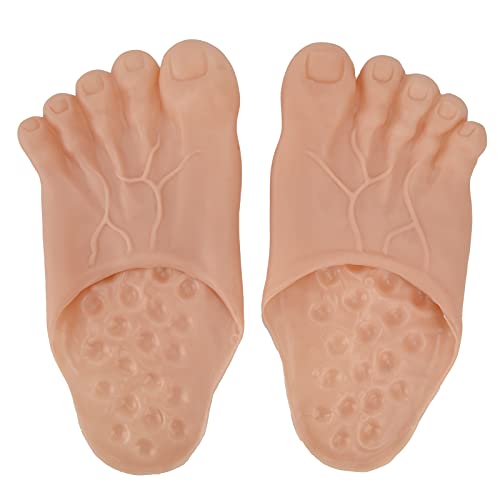 Watris Veiyi 10.2×5.3Inch Lustige Hausschuhe, Füße Erwachsene Kostüm, Fake Foot für Cosplay, Partyzubehör von Watris Veiyi