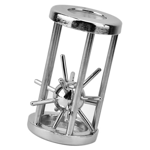 Watris Veiyi IQ Huzzle Puzzle, 7,5 x 4,5 x 4,5cm/3 x 1,8 x 1,8zoll Knobelspiele Metall, Zinklegierung Unlocked Interlocking Geduldsspiel für Erwachsene von Watris Veiyi