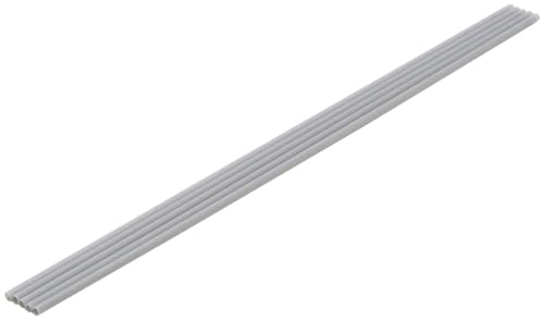 Wave Material Serie OM-521 Kunststoffrohr grau dünn Außendurchmesser 0,12 Zoll (3,0 mm) 5 Stück Hobby Material von Wave
