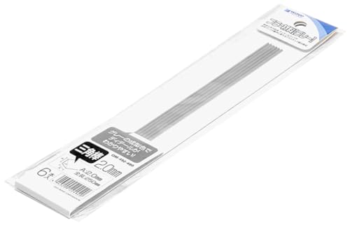 Wave Material Series Kunststoffmaterial Dreieckstange 0,08 Zoll (2,0 mm), 6 Stück, Hobby Material OM-492 von Wave