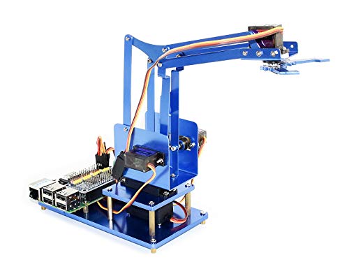 Waveshare 4-DOF Metal Robot Arm Kit for Raspberry Pi Zero/Zero W/Zero WH/2B/3B/3B+ Control by by Smart Phone Through Bluetooth WiFi Remote I2C 12-bit Resolution with Servo Driver HAT Waveshare 4-DOF Metal Robot Arm Kit for Raspberry Pi Zero/Zero W/Zero WH/2B/3B/3B+ Control by by Smart Phone Through Bluetooth WiFi Remote I2C 12-bit Resolution with Servo Driver HAT von Waveshare