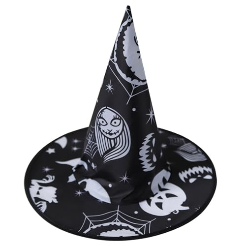 Halloween-Hexenhut, zarter Totenkopf, Retro-Hexenhüte für Maskerade, Mode, Erwachsene, Cosplay-Kostüm, Zubehör Halloween-Hexenhut, zarter Totenkopf, Retro-Hexenhüte für Maskerade, Mode, Erwachsene, Cosplay-Kostüm, Zubehör von Wayfadacc