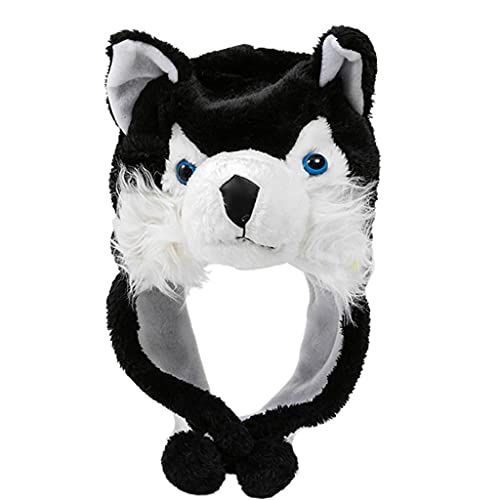 Halloween Wolf Plüsch Hut Cartoon Hut Weicher Plüsch Warm Winddicht Bühnenrequisiten Eltern-Kind von Wayfadacc