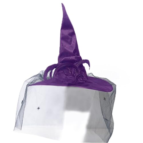 Maskerades Schleifen-Zaubererhüte für Karneval, Hexenhüte mit Spinnen, Hexenhüte für Erwachsene, für Halloween, Geburtstagsparty Maskerades Schleifen-Zaubererhüte für Karneval, Hexenhüte mit Spinnen, Hexenhüte für Erwachsene, für Halloween, Geburtstagsparty von Wayfadacc
