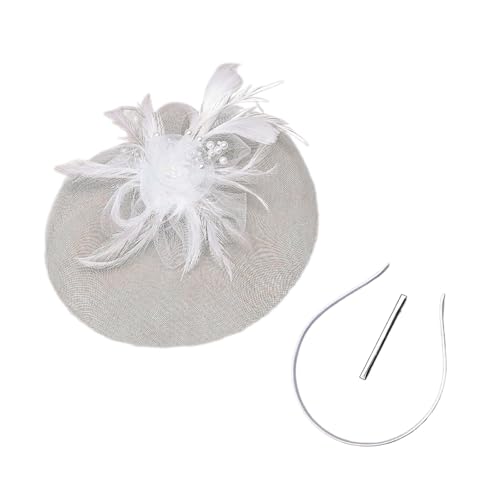 Wayfadacc 1920er Blüten Barrettes Für Frauen Die Kopfstückszubehör Für Cosplay Party Elegant Perlen Gefiederter Barretts Flappern von Wayfadacc
