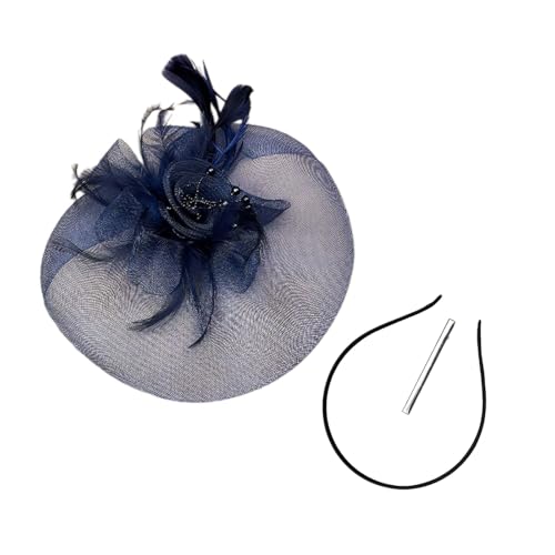 Wayfadacc 1920er Blüten Barrettes Für Frauen Die Kopfstückszubehör Für Cosplay Party Elegant Perlen Gefiederter Barretts Flappern von Wayfadacc