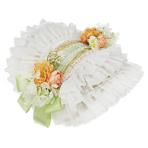 Wayfadacc Anime Maid Für Mädchen Rüsche Spitze Motorhaube Mit Blumenschuhn Stroh Show Mody Women Kopfbedeckung Wayfadacc Anime Maid Für Mädchen Rüsche Spitze Motorhaube Mit Blumenschuhn Stroh Show Mody Women Kopfbedeckung von Wayfadacc