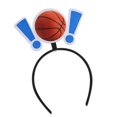 Wayfadacc Basketball-Kopfbedeckung, rutschfestes Haarband, Cheerleader, Bühnenshow, Kopf-Accessoire für Kinder, Erwachsene, Schule, Event, Sport, Thema Haarband Wayfadacc Basketball-Kopfbedeckung, rutschfestes Haarband, Cheerleader, Bühnenshow, Kopf-Accessoire für Kinder, Erwachsene, Schule, Event, Sport, Thema Haarband von Wayfadacc
