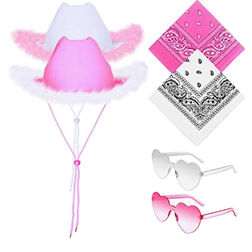 Wayfadacc Braut Cowboy Frauen Cosplay Cowgirl Schalelbrille Kostüm Set Female Headwear Nachtclub Brautparty Accs Wayfadacc Braut Cowboy Frauen Cosplay Cowgirl Schalelbrille Kostüm Set Female Headwear Nachtclub Brautparty Accs von Wayfadacc