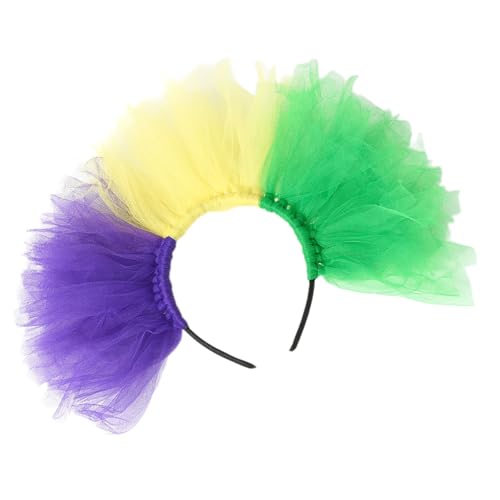 Wayfadacc Buntes Tüll-Stirnband, Kostüm-Haarschmuck, modisches Haarteil für Motto-Party, Kostüm und Festival-Feiern Wayfadacc Buntes Tüll-Stirnband, Kostüm-Haarschmuck, modisches Haarteil für Motto-Party, Kostüm und Festival-Feiern von Wayfadacc