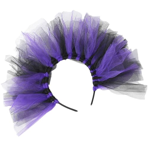 Wayfadacc Buntes Tüll-Stirnband, Kostüm-Haarschmuck, modisches Haarteil für Motto-Party, Kostüm und Festival-Feiern Wayfadacc Buntes Tüll-Stirnband, Kostüm-Haarschmuck, modisches Haarteil für Motto-Party, Kostüm und Festival-Feiern von Wayfadacc