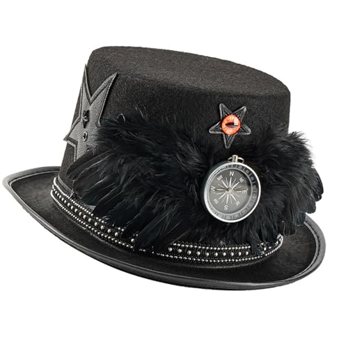 Wayfadacc Coser Federhut im Industriealter, leichter Zylinder für Halloween-Partys, Cosplay-Veranstaltungen Wayfadacc Coser Federhut im Industriealter, leichter Zylinder für Halloween-Partys, Cosplay-Veranstaltungen von Wayfadacc