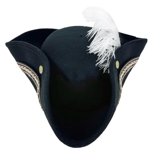 Wayfadacc Cosplay Fedoras Piratenkappen, gefiedert, für Kinder, Halloween-Party, Rollenspiel Wayfadacc Cosplay Fedoras Piratenkappen, gefiedert, für Kinder, Halloween-Party, Rollenspiel von Wayfadacc
