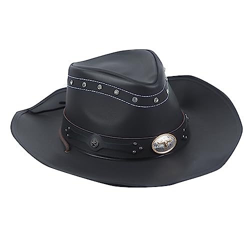 Wayfadacc Cowboyhut mit breitem Gürtel für Western-Mottopartys und Festivals, Kostüm, Cosplay, Requisiten, Ornament Wayfadacc Cowboyhut mit breitem Gürtel für Western-Mottopartys und Festivals, Kostüm, Cosplay, Requisiten, Ornament von Wayfadacc