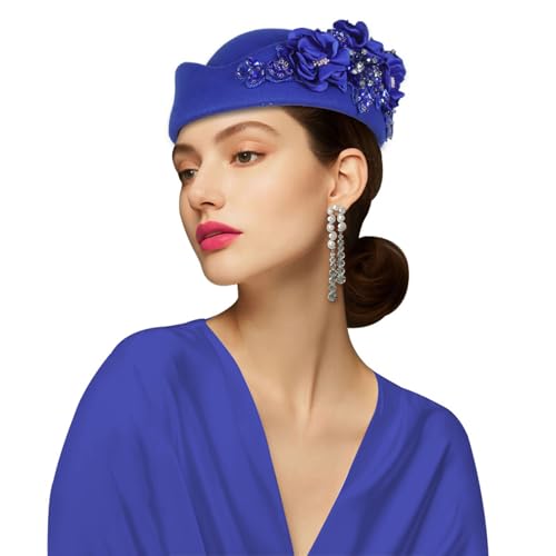 Wayfadacc Elegante bestickte Baskenmütze, klassisch, britisch, verstellbarer Umfang, 11 stilvolle Farben für den täglichen Gebrauch von Wayfadacc