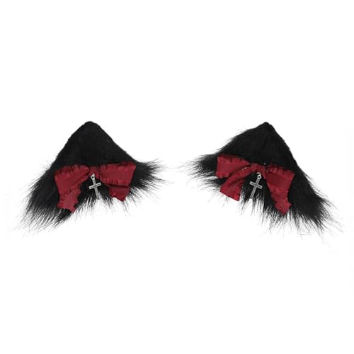 Wayfadacc Haarschmuck mit pelzigen Plüsch-Ohren, 2 Stück, für Frauen und Mädchen, Rollenspiele, Anime-Dienstmädchen, Kopfbedeckung, Halloween, Cosplay, Kostüm, Kopfbedeckung Wayfadacc Haarschmuck mit pelzigen Plüsch-Ohren, 2 Stück, für Frauen und Mädchen, Rollenspiele, Anime-Dienstmädchen, Kopfbedeckung, Halloween, Cosplay, Kostüm, Kopfbedeckung von Wayfadacc